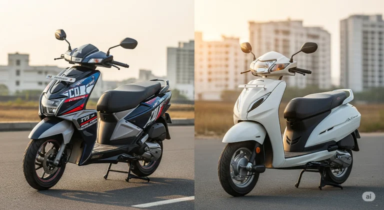 Title TVS Ntorq 125 Super Soldier vs Honda Activa 125