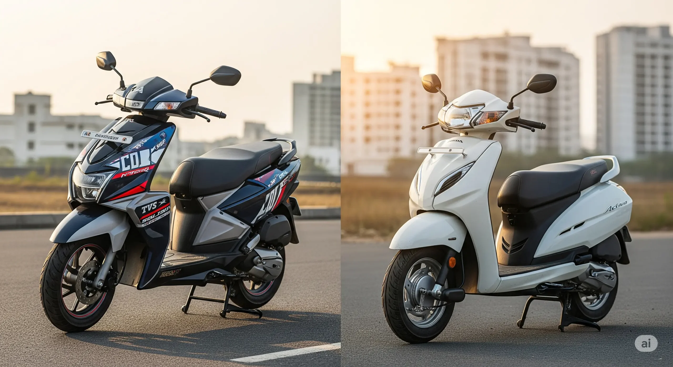 Title TVS Ntorq 125 Super Soldier vs Honda Activa 125